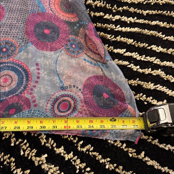 Colorful Patterned Scarf - Picture 2 of 3